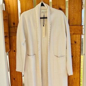 Pinch Long Duster Cardigan | Oatmeal Beige | NWT | Size M/L | Luxe
